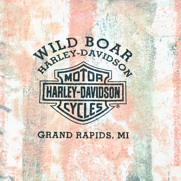 2008 Harley Davidson Cami Tank Top Women's XXL Love Eagle Heart Rose Wild Boar - Picture 4 of 7